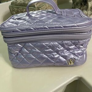 Oliver Thomas Quilted Purple Cosmetic Bag
